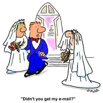 marriage missed due to email