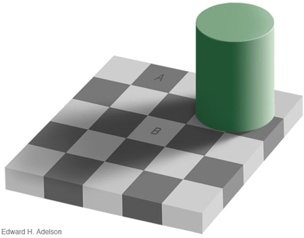 Optical Illusion with Black and White Squares: How Brain Interprets Color